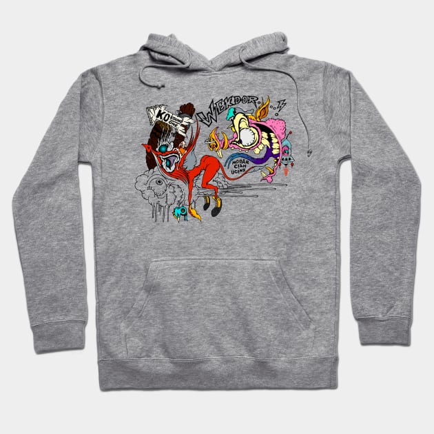 skater fox gift 7 Hoodie by roombirth